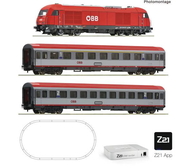Roco 5110024 – Z21 START newGen Digitalset: Diesellokomotive Rh 2016 (ROCO LINE, Z21 App onl...