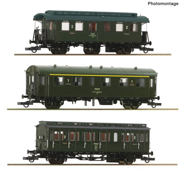Roco 6200304 – 3-tlg. Set: Personenwagen, PKP