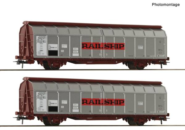 Roco 6600261 – 2-tlg. Set: Schiebewandwagen, DB