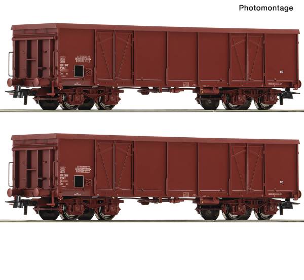 Roco 6600381 – 2-tlg. Set: Offene Güterwagen, SNCF