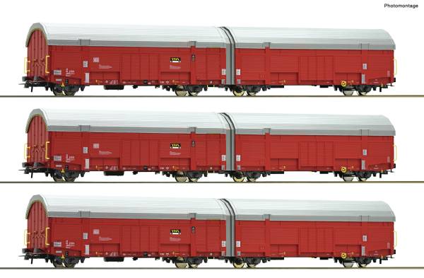 Roco 6600393 – 3-tlg. Set: Autotransportwagen, TWA