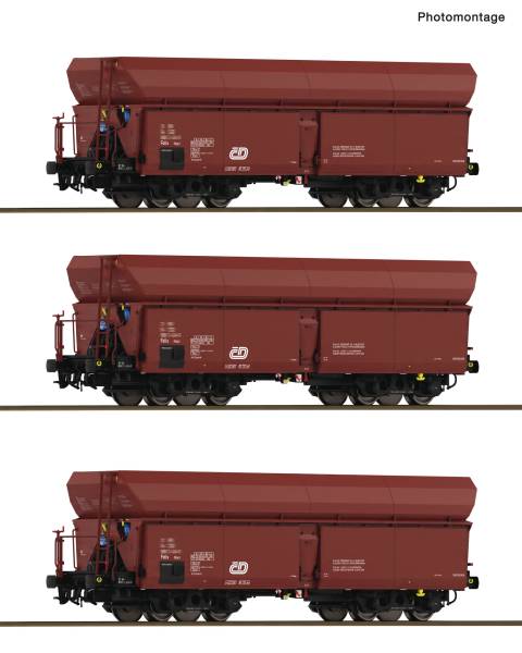 Roco 6600425 – 3-tlg. Set: Selbstentladewagen, CD