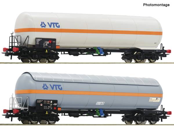 Roco 6600450 – 2-tlg. Set: Druckgaskesselwagen, VTG