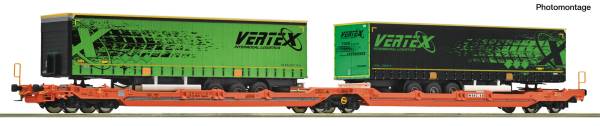 Roco 6600487 – Doppeltaschen-Gelenkwagen T3000e, Wascosa