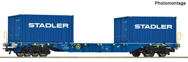 Roco 6600500 – Containertragwagen, Stadler Rail