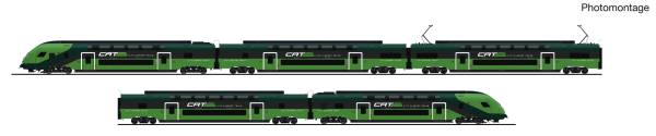 Roco 7720050 – 5-tlg. Set: Doppelstocktriebzug Rh 4705, CAT