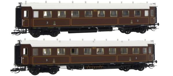 Saxonia 120173 - 2er Set Personenwagen C4Ü Sa 07 K.Sächs.Sts.E.B.