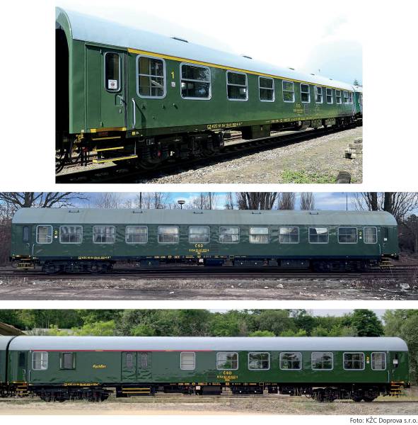 TILLIG 01122 - Personenwagenset „Retro-Zug der KŽC Doprava s.r.o.“