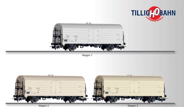 TILLIG 502332 - 3-tlg. Set: Kühlwagen der DR