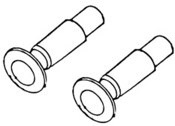 Weinert 86152 - Großpackung gewölbte nicht durchstoßende Federpuffer mit 4,3 mm Durchmesser