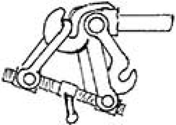 Weinert 86215 - Schmalspur Doppelhakenkupplung, unbeweglich