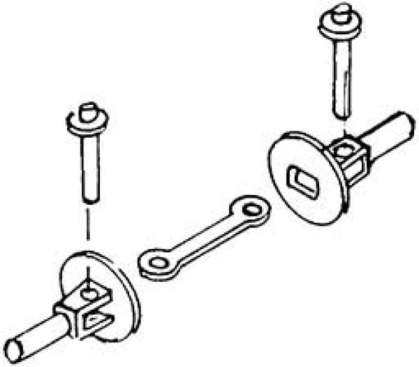 Weinert 8623 - Schmalspur-Trichterkupplung und Haken, rund