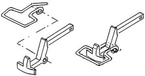 Weinert 86566 - Großpackung Bügelkupplung zum Einstecken in die Pufferbohle