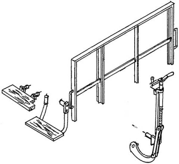 Weinert 87028 - Güterwagen-Aufstiegstritte für Stirnseiten mit Bühnengeländer