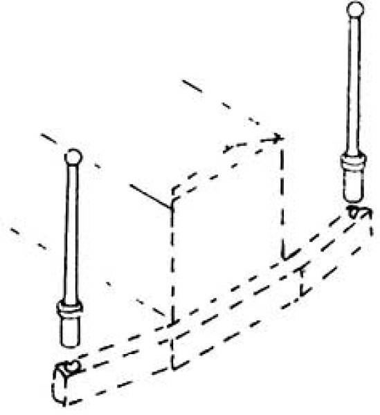 Weinert 8750 - Rangierstangen für Pufferbohlen