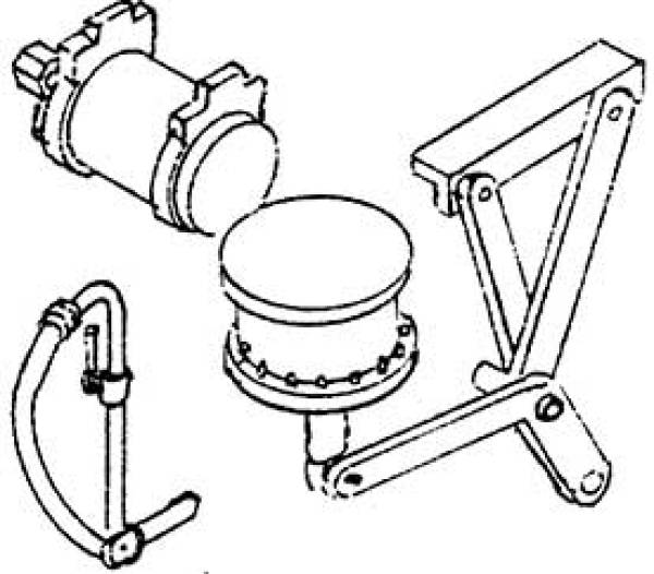 Weinert 8919 - Schmalspur-Bremszylinder und Luftkessel