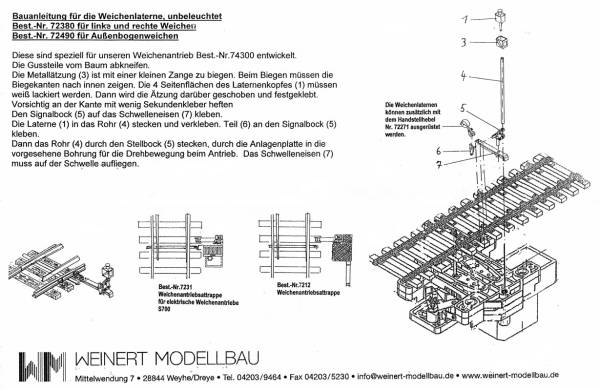 Weinert 72380 - Bauanleitungf