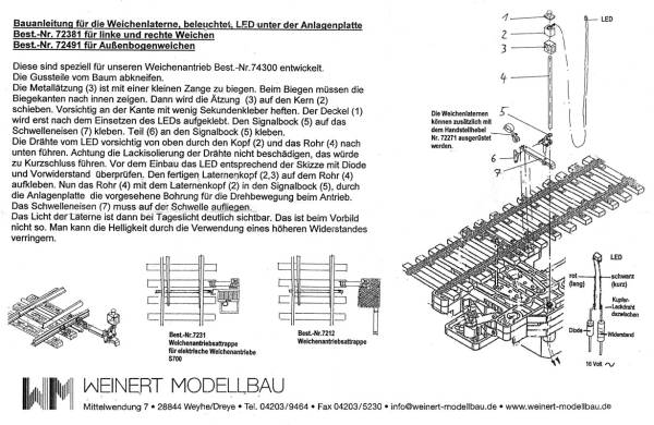 Weinert 72381 - Bauanleitung