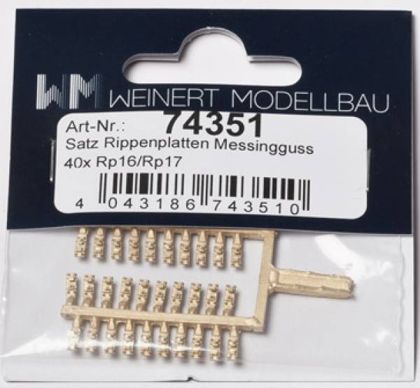 Weinert 74351 - Rippenplatten Rp 16 / Rp 17