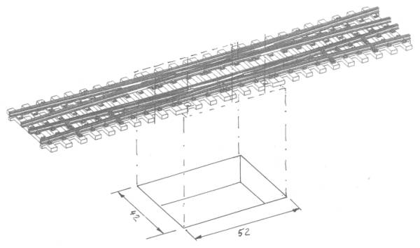 Weinert 74943 - Kreuzung 6,3°, Länge 470 mm