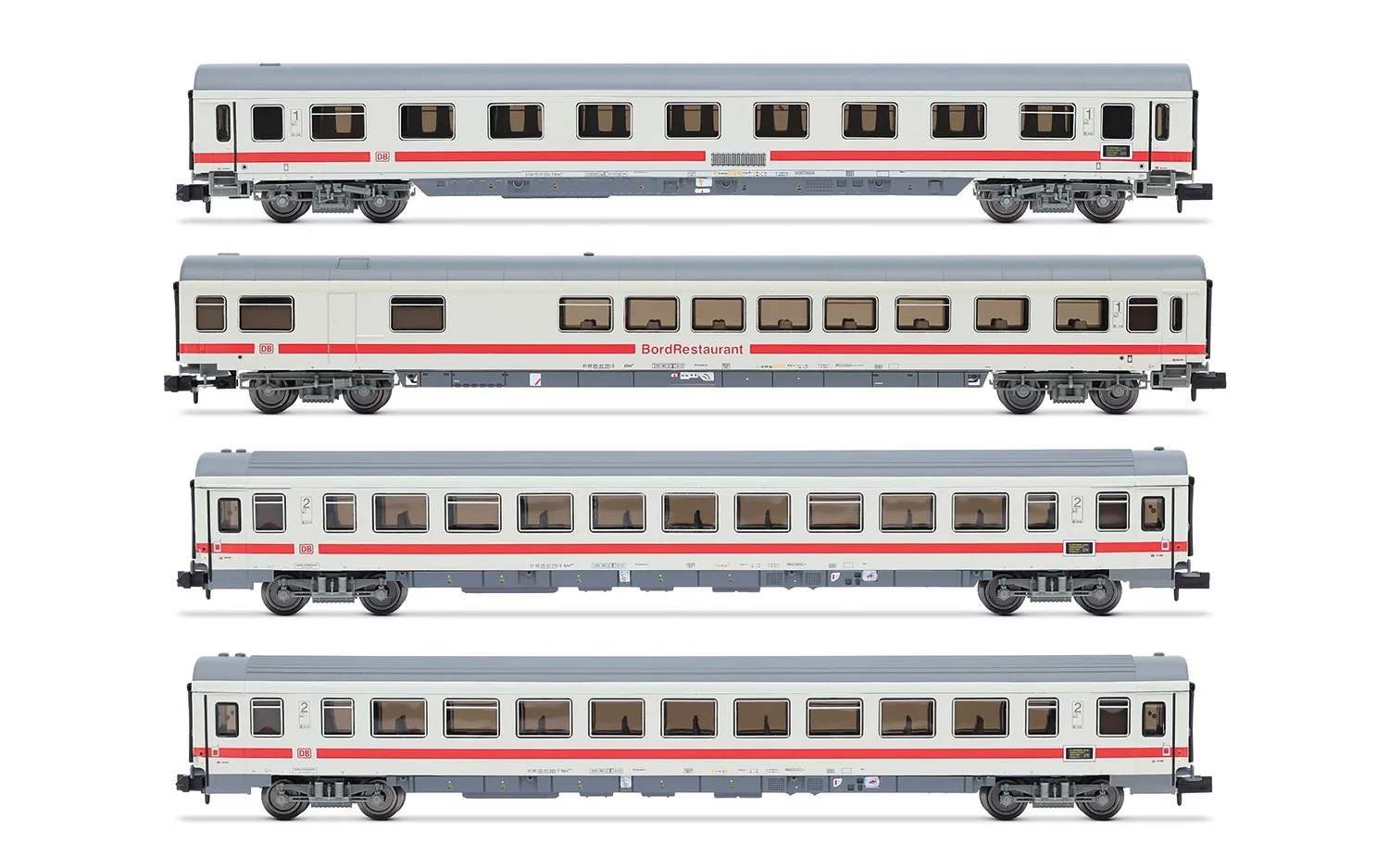 Arnold HN4504 - 4-tlg. Set Personenwagen IC „Wawel“ Hamburg - Berlin - Krakau der DBAG