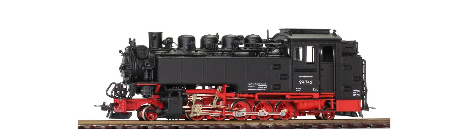 BEMO 1008808 - DR 99 742 Dampflok-Fertigmodell