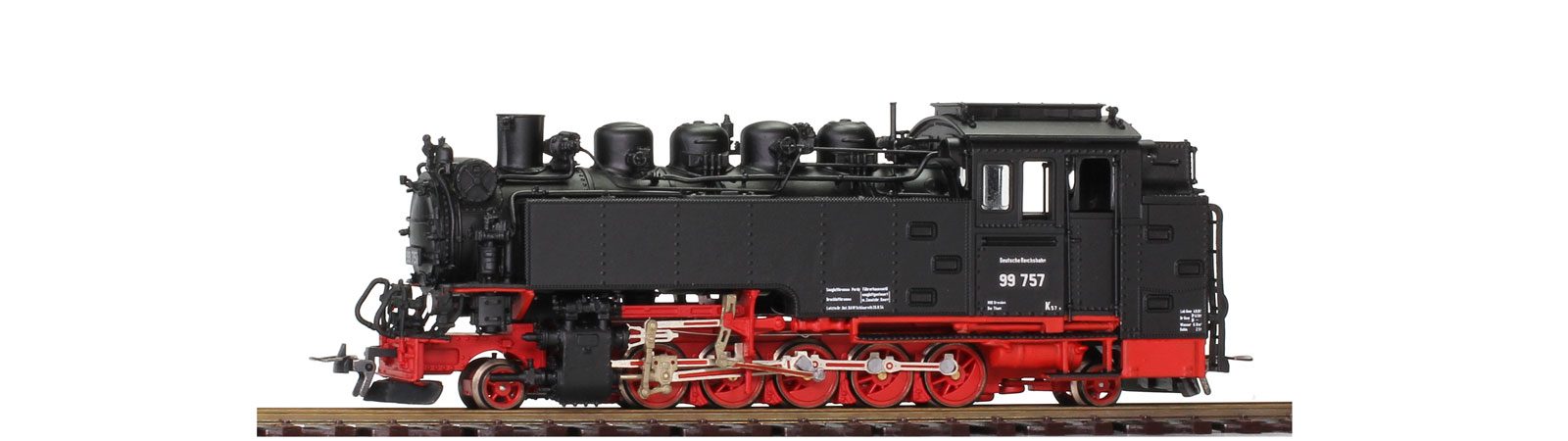 BEMO 1008809 - DR 99 757 Dampflok-Fertigmodell