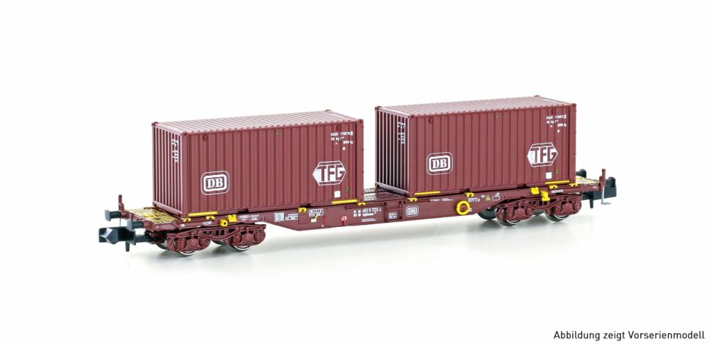Hobbytrain H23202 - Containerwagen Sgjkkmms 699 der DB "DB/TFG"