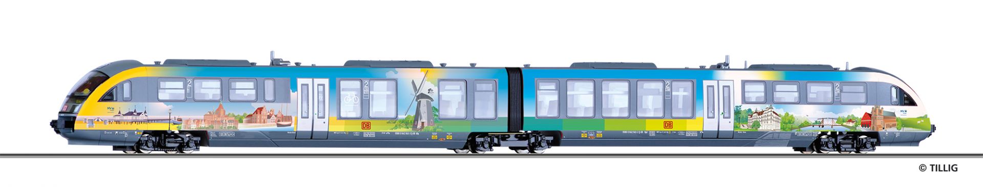 TILLIG 04889 - Triebwagen BR 642 „MV tut gut“ der DB AG