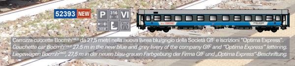 ACME AC52393 - Liegewagen Typ Bocmh, GfF Optima-Exp.