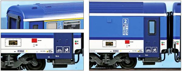 ACME AC55317 - 3-tlg. Set Personenwagen "Eurocity 378/379 Berliner" der CD, Set A