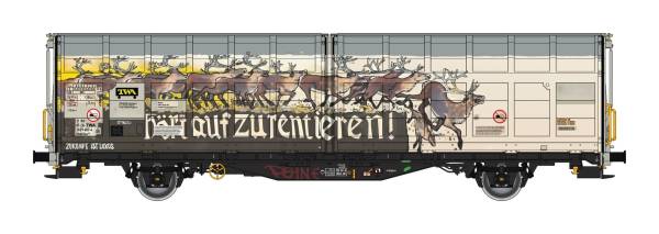 Albert Modell 245068 - Schiebewandwagen Hbbillns, CH-TWA, Graffiti