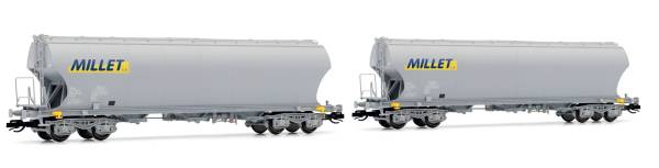 Arnold HN9763 - 2er Set Getreidesilowagen der F-MSA, MILLET