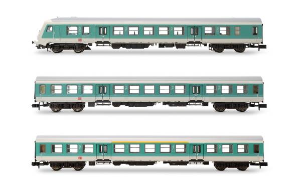 Arnold HN4366 - 3-tlg. Set Personenwagen mit Steuerwagen der DB AG