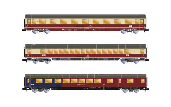 Arnold HN4387 - 3-tlg. Set Personenwagen TEE "Rembrandt" der DB Arnold HN4387 - 3-tlg. Set Personenwagen TEE "Rembrandt" der DB