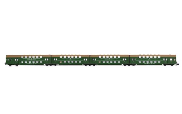 Arnold HN4472 - 4-tlg. Doppelstockwagen Bauart DBv "DR" der DR