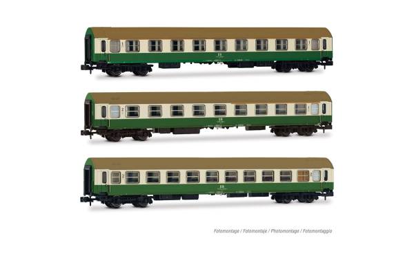 Arnold HN4482 - 3-tlg. Set Personenwagen OSShD-Wagen Typ B der DR