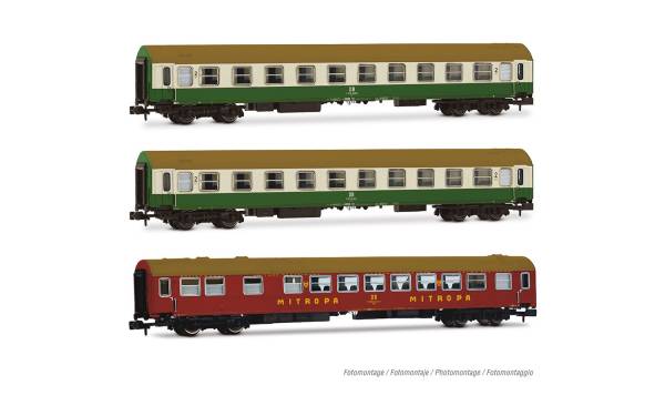 Arnold HN4483 - 3-tlg. Set Personenwagen OSShD-Wagen Typ B der DR