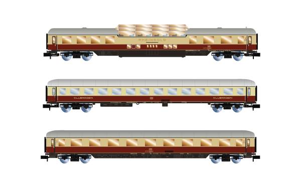 Arnold HN4507 - 3-tlg. Set Personenwagen "Rheingold" der AKE, Set 1