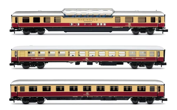 Arnold HN4507 - 3-tlg. Set Personenwagen "Rheingold" der AKE, Set 1