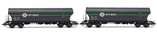 Arnold HN9764 - 2er Set Getreidesilowagen der F-ERSA, Ermewa