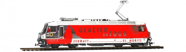 BEMO 1259161 - RhB Ge 4/4 III 651 "Fideris" Werbelok "Glacier on Tour"