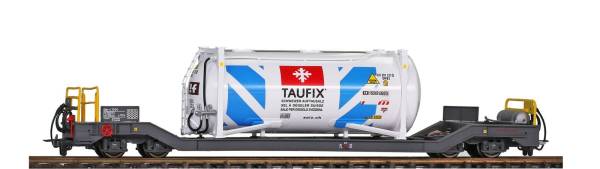 BEMO 2289141 - RhB Sb-v 7721 Tragwagen mit Streusalz-Container "Taufix" BEMO 2289141 - RhB Sb-v 7721 Tragwagen mit Streusalz-Container "Taufix"