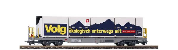 BEMO 2292102 - RhB Sb-v 65692 Tragwagen mit Klimacontainer "Volg"