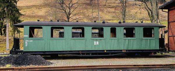 BEMO 3022822 - DR 970-342 sä. Personenwagen, Holz-Wagenkasten BEMO 3022822 - DR 970-342 sä. Personenwagen, Holz-Wagenkasten
