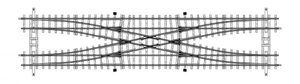 BEMO 4214000 - 12° Doppelgleisverbindung BEMO 4214000 - 12° Doppelgleisverbindung