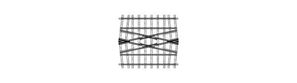 BEMO 4217000 - H0m Kreuzung 24° für Doppelgleisverbindung