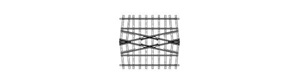 BEMO 4217000 - H0m Kreuzung 24° für Doppelgleisverbindung