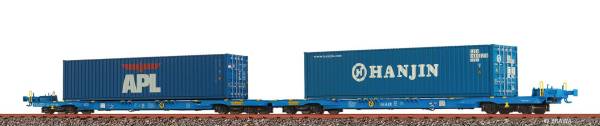 Brawa 48110 - Containerwagen Sffggmrrss 36, AAE 'APL / HANJIN' Brawa 48110 - Containerwagen Sffggmrrss 36, AAE 'APL / HANJIN'