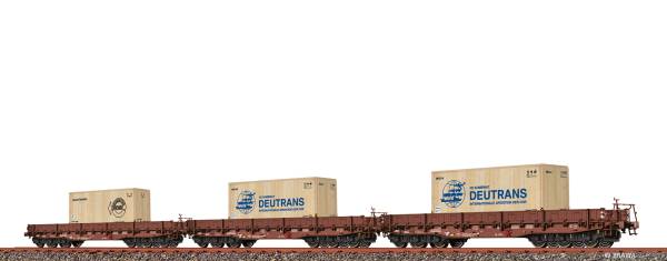 BRAWA 50876 - 3er Set Schwerlastwagen Samm-u [4818] der DR